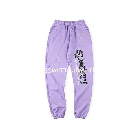 Sp5der 23 한정판 555555 Acai Hoodie Pants 긴바지 A4203