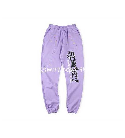 Sp5der 23 한정판 555555 Acai Hoodie Pants 긴바지 A4203