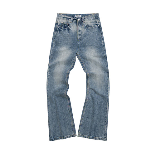 발렌시아가 23 한정판 블루 워싱 FLARED 데님 팬츠 A4272