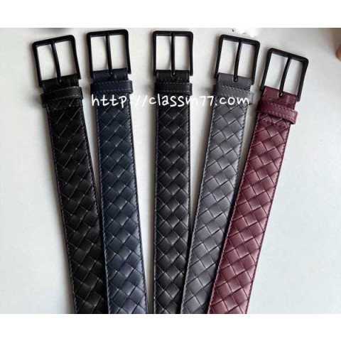 보테가베네타 23 한정판 3.5cm 소가죽 카프스킨 벨트 F400