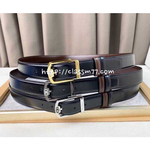 페라가모 23 한정판 3.5cm 소가죽 카프스킨 벨트 F403