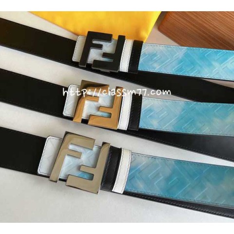 펜디 23 한정판 4cm 소가죽 카프스킨 벨트 F445