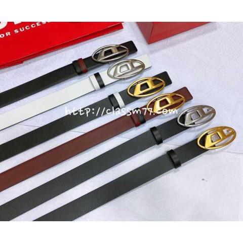 Diesel 디젤 23 한정판 3cm 양면 벨트 F454
