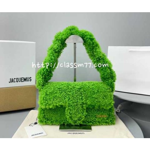 JACQUEMUS 자크뮈스 23 한정판 Le Bambidou 2036 양털 가방 C1441