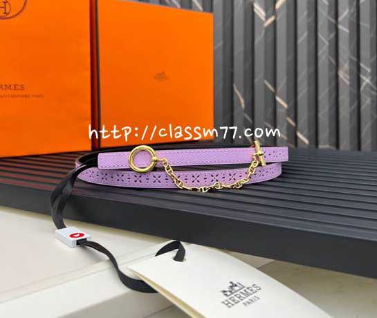에르메스 23 한정판 Epsom 1.3cm 양면 소가죽 카프스킨 벨트 F467