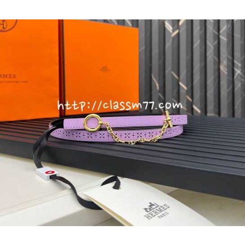 에르메스 23 한정판 Epsom 1.3cm 양면 소가죽 카프스킨 벨트 F467