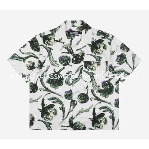 JACQUEMUS 자크뮈스 23 한정판 남여공용 반팔 셔츠 A4525