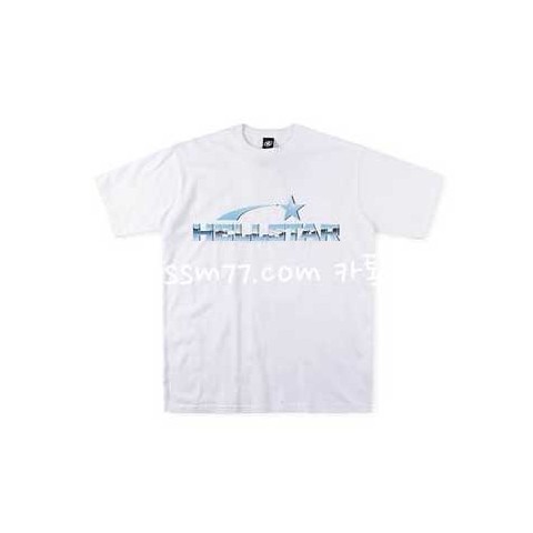Hellstar Studios 23 한정판 Metal Stainless Steel 반팔 티셔츠 A4534