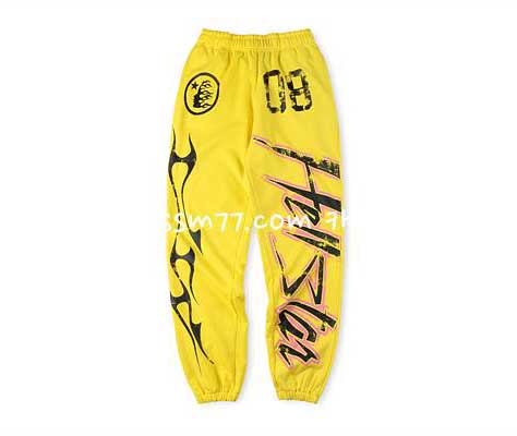 Hellstar Studios 23 한정판 Red Flare Pants 긴바지 A4558