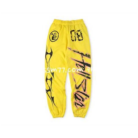 Hellstar Studios 23 한정판 Red Flare Pants 긴바지 A4558