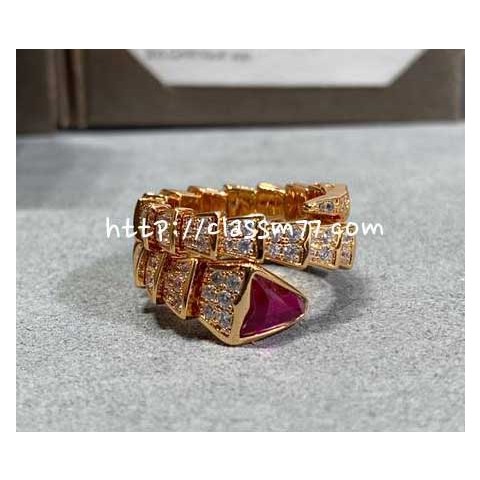 불가리 23 한정판 Serpenti 반지 D915