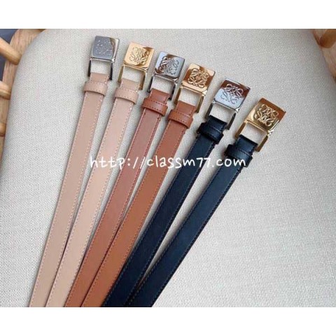 로에베 23 한정판 2cm 소가죽 카프스킨 벨트 F501