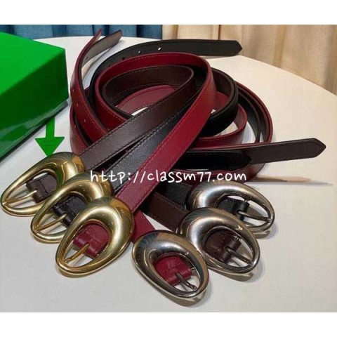 보테가베네타 23 한정판 2cm 소가죽 카프스킨 벨트 F503