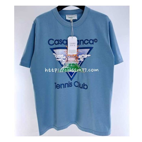 Casablanca 카사블랑카 23 한정판 CA5006 남여공용 반팔 티셔츠 A4678