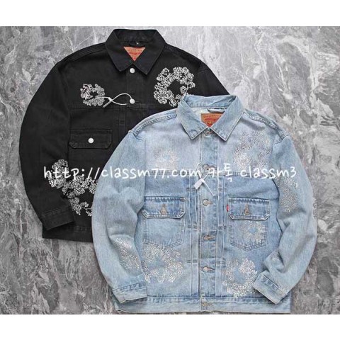 Levi's x DENIM TEARS 23 한정판 V136 긴팔 청자켓 A4754