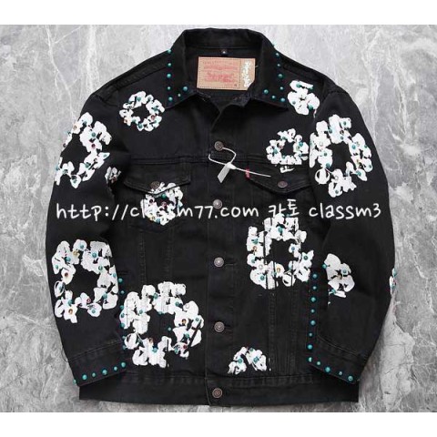 Levi's x DENIM TEARS 23 한정판 V120 긴팔 청자켓 A4755