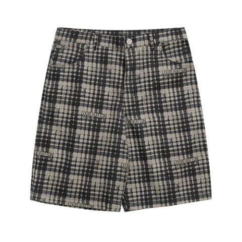 루이비통 23 한정판 LV 체크 데님 쇼츠 A4786