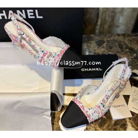 샤넬 23 한정판 Slingback 여성 하이힐 B1456