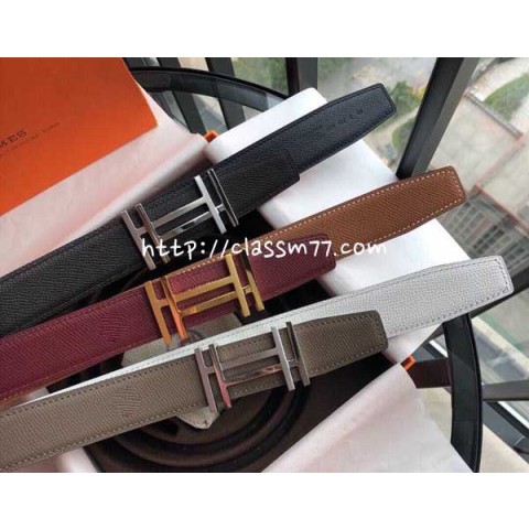 에르메스 23 한정판 3.2cm 양면 벨트 F513