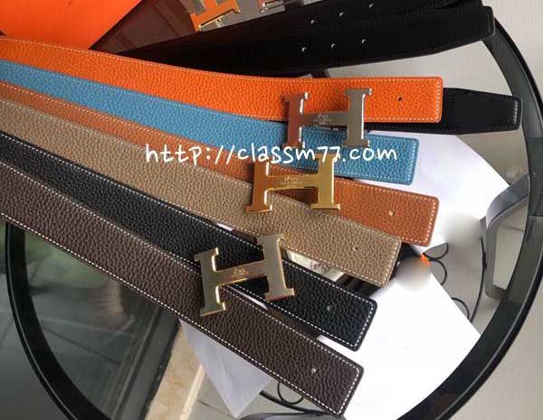 에르메스 23 한정판 3.8cm 양면 벨트 F514