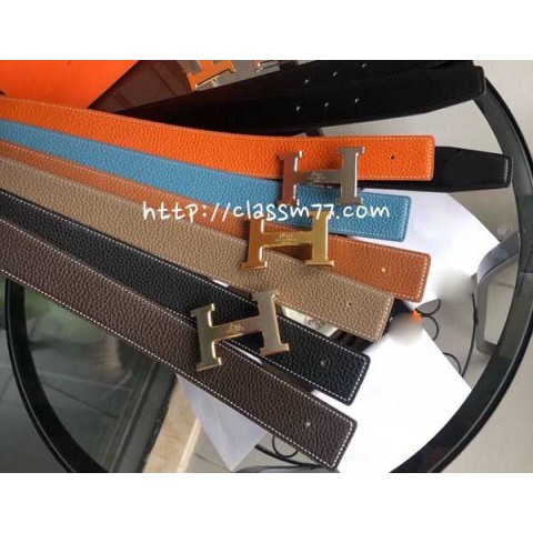 에르메스 23 한정판 3.8cm 양면 벨트 F514