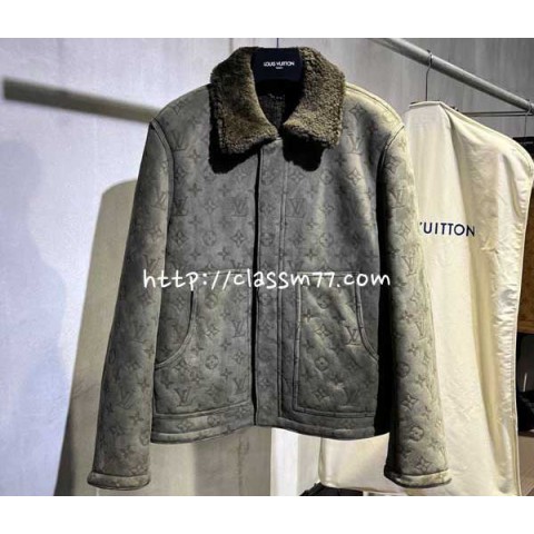 루이비통 23 한정판 XP2016 양털 양가죽 램스킨 긴팔 자켓 A4957