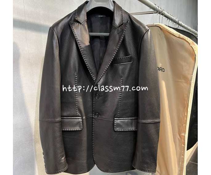 톰포드 23 한정판 AG21877 양가죽 램스킨 긴팔 정장 자켓 A4971