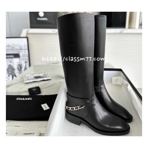샤넬 23 한정판 여성 롱부츠 B1547