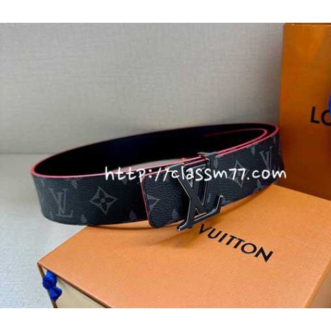 루이비통 23 한정판 Broke 3.5cm 양면 소가죽 카프스킨 벨트 F531