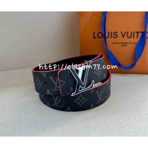 루이비통 23 한정판 Broke 3.5cm 양면 소가죽 카프스킨 벨트 F532