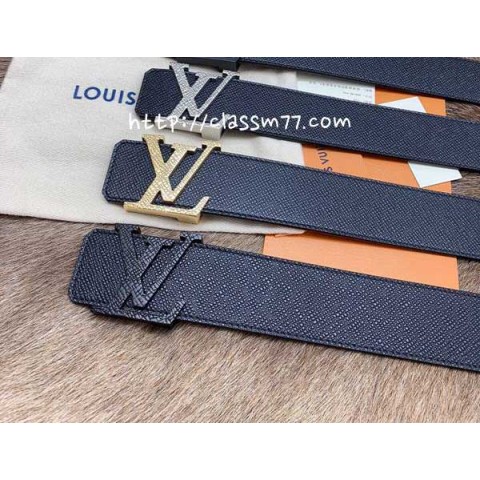 루이비통 23 한정판 4cm 양면 소가죽 카프스킨 벨트 F575