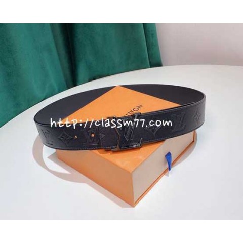 루이비통 23 한정판 4cm 양면 소가죽 카프스킨 벨트 F577