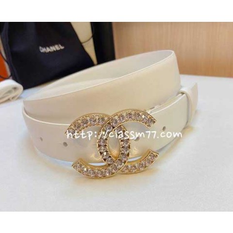 샤넬 23 한정판 3cm 양가죽 램스킨 벨트 F578