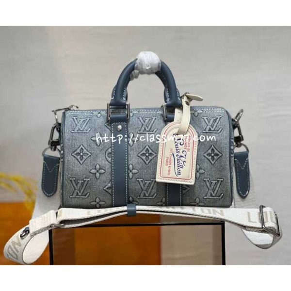 루이비통 23 한정판 Keepall Bandouliere 25 M22762 크로스백 가방 C1910