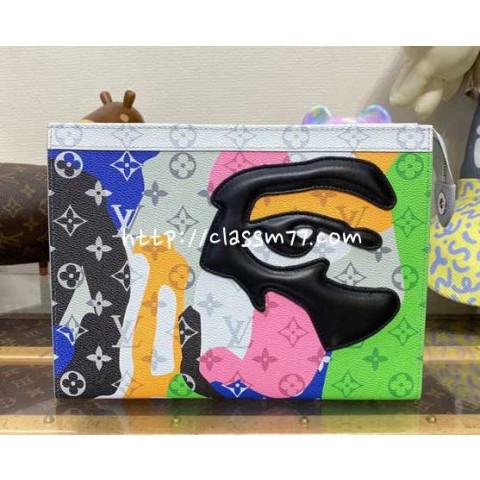 루이비통 23 한정판 Pochette Voyage M82589 클러치백 가방 C1971