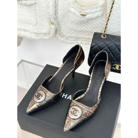 샤넬 23 한정판 D01982-3 7cm 여성 하이힐 B1665