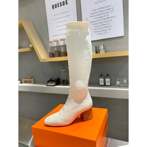 에르메스 23 한정판 D01990-1 D01990-3 D01990-4 D01990-2 D01990-5 6.5cm 여성 하이힐 롱부츠 B1679