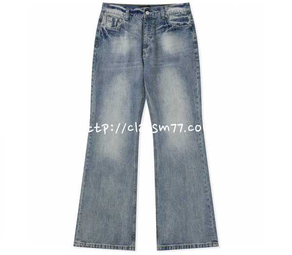 발렌시아가 23 한정판 Flared 청바지 긴바지 A5619