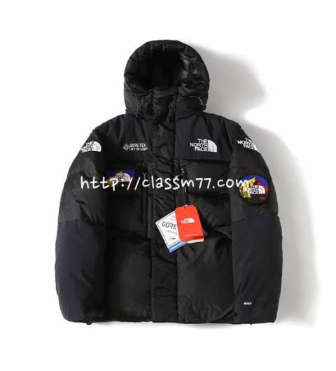 노스페이스 23 한정판 7 Summits Himalayan Parka GTX 남여공용 오리털 긴팔 후드 패딩 자켓 A6001