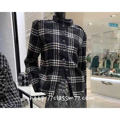 샤넬 23 한정판 긴팔 트위드 자켓 A6315