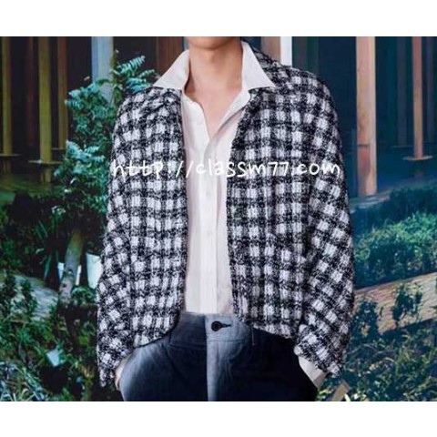 샤넬 23 한정판 긴팔 트위드 자켓 A6318