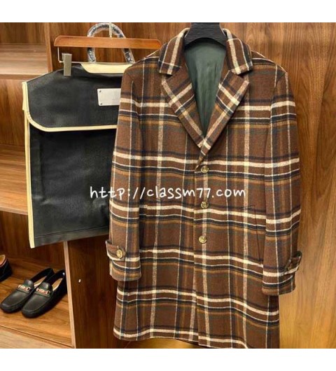 Brunello Cucinelli 24 한정판 양털 긴팔 정장 코트 A6367