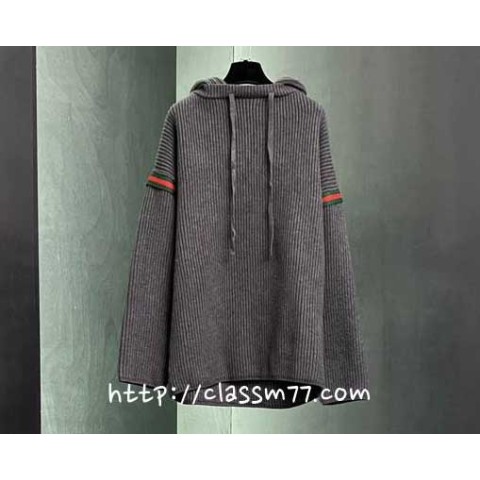 구찌 24 한정판 양털 긴팔 후드 니트 A6423