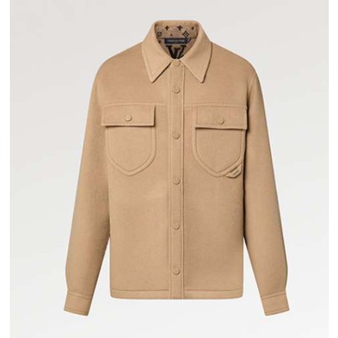 루이비통 24 한정판 더블 페이스 울 블렌드 오버셔츠 자켓 A6498