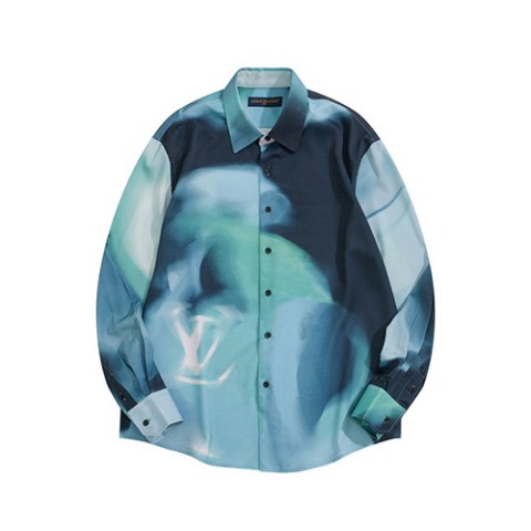 루이비통 24 한정판 보레알리스 모티프 실크 셔츠 A6511