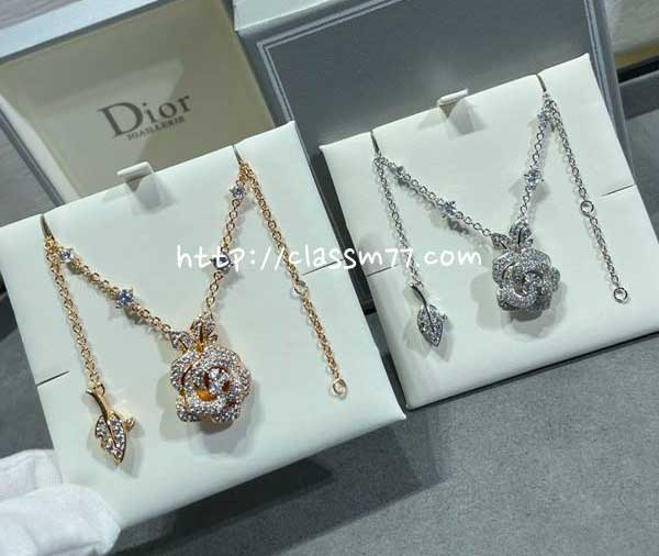 디올 24 한정판 Rose Dior Bagatelle 목걸이 D1289