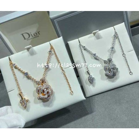 디올 24 한정판 Rose Dior Bagatelle 목걸이 D1289