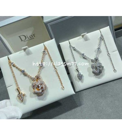 디올 24 한정판 Rose Dior Bagatelle 목걸이 D1289