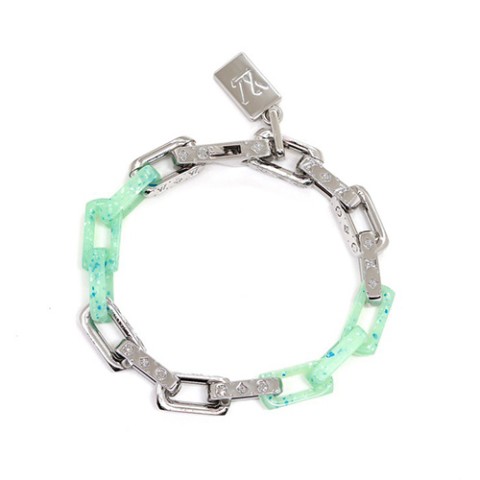 루이비통 24 한정판 모노그램 체인 팔찌 D1292