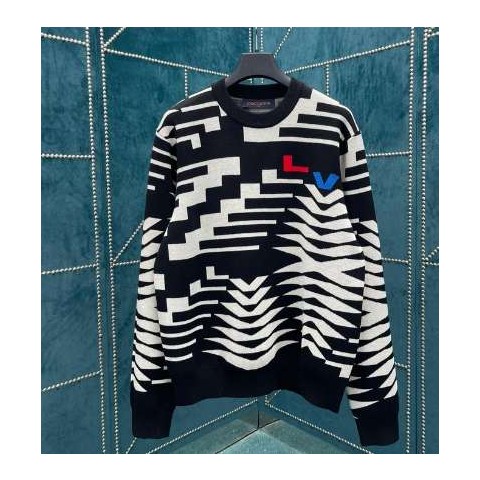 루이비통 24 한정판 멀티컬러 울 풀오버 스웨터 A6602